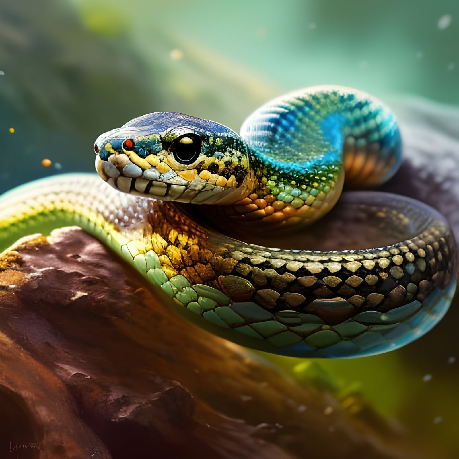 Emerald Green Pit Viper 🐍