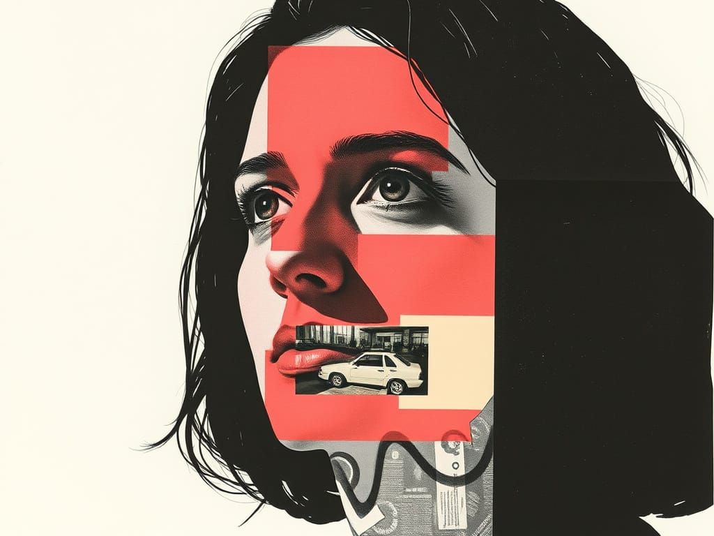 Collage Exploring Identity in Jimmy Turrell Style