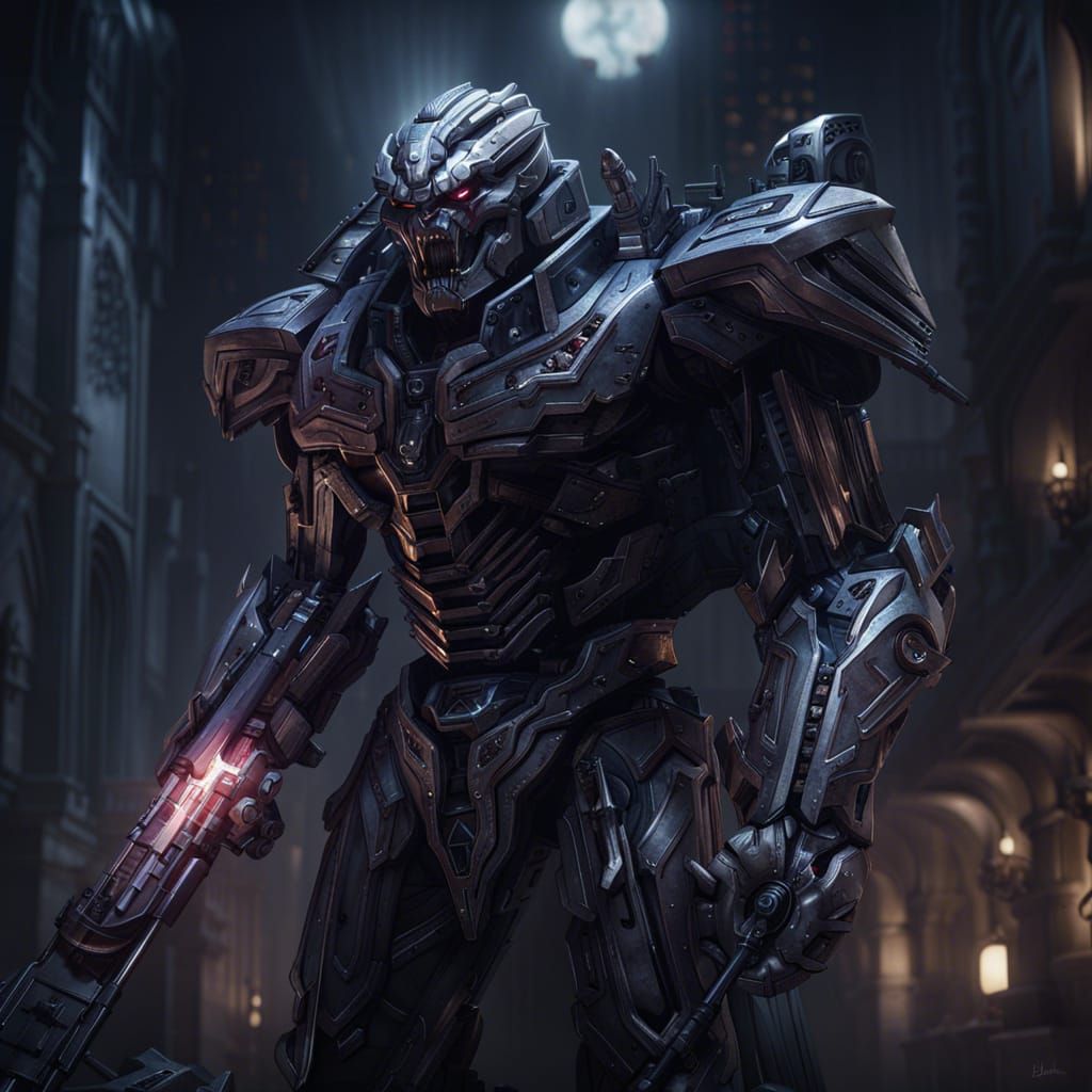 Megatron Dark Fantasy Concept Art in 8K