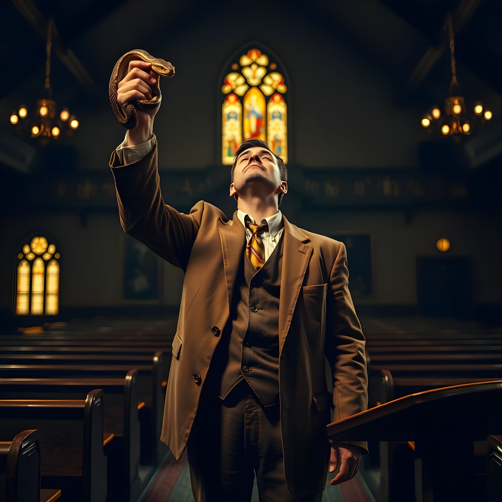 Snake Handler Preaches Fearlessness in Church