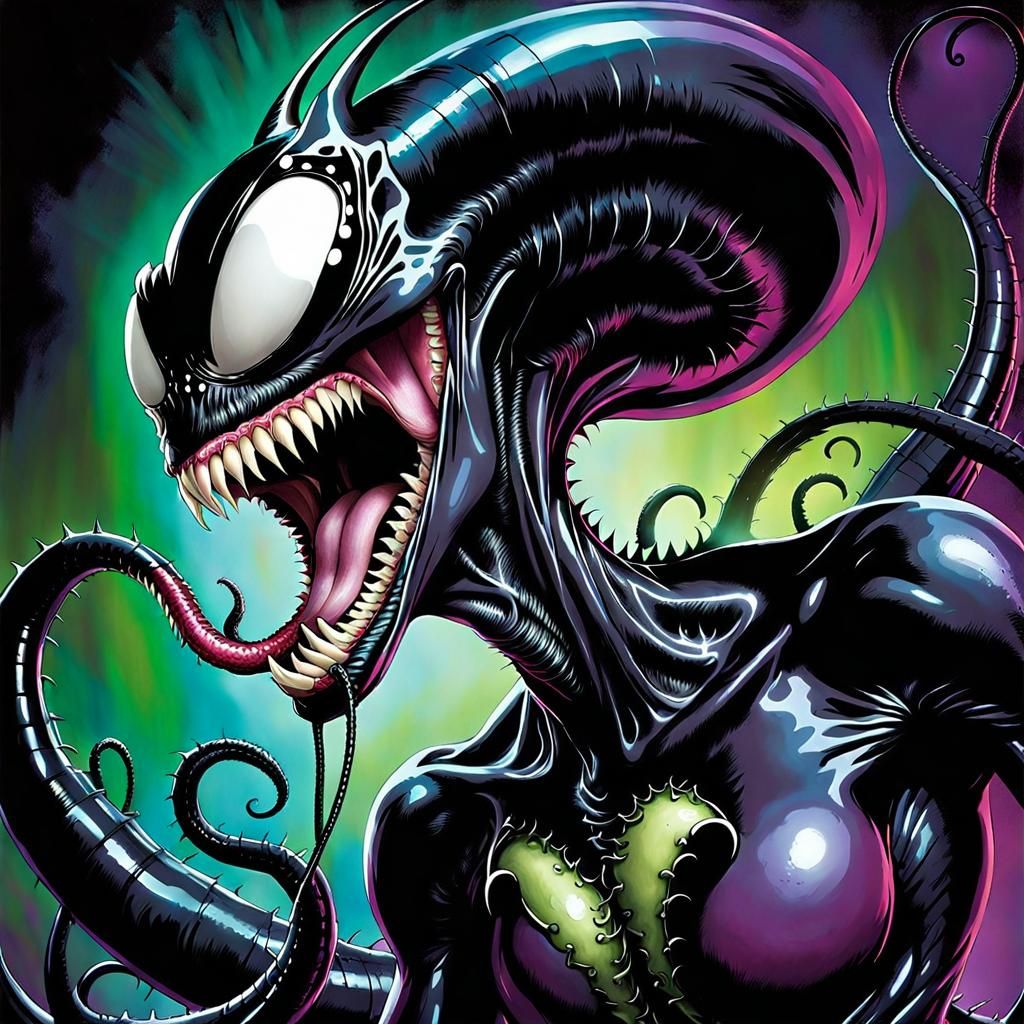 Venom Xenomorph Alien Hybrid