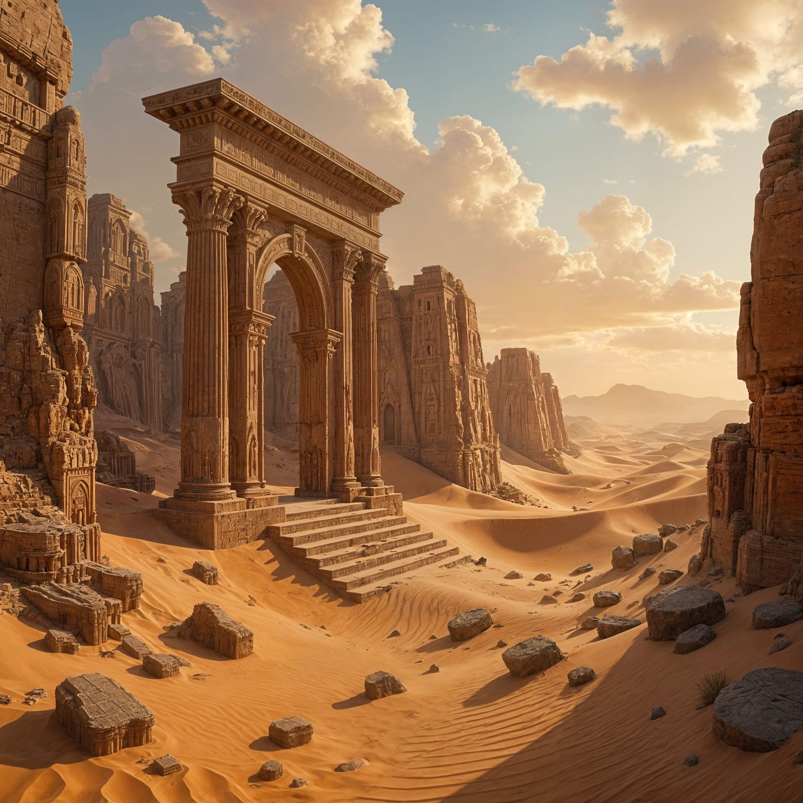 Lost Desert City Ruins in Unreal Engine 5