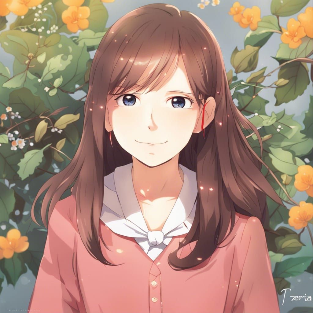 Anime Girl in Pretty Dress, Manga Key Visual