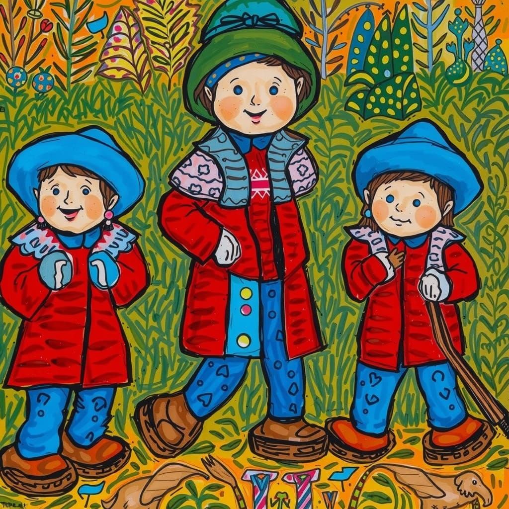 Three little dwarves go to school