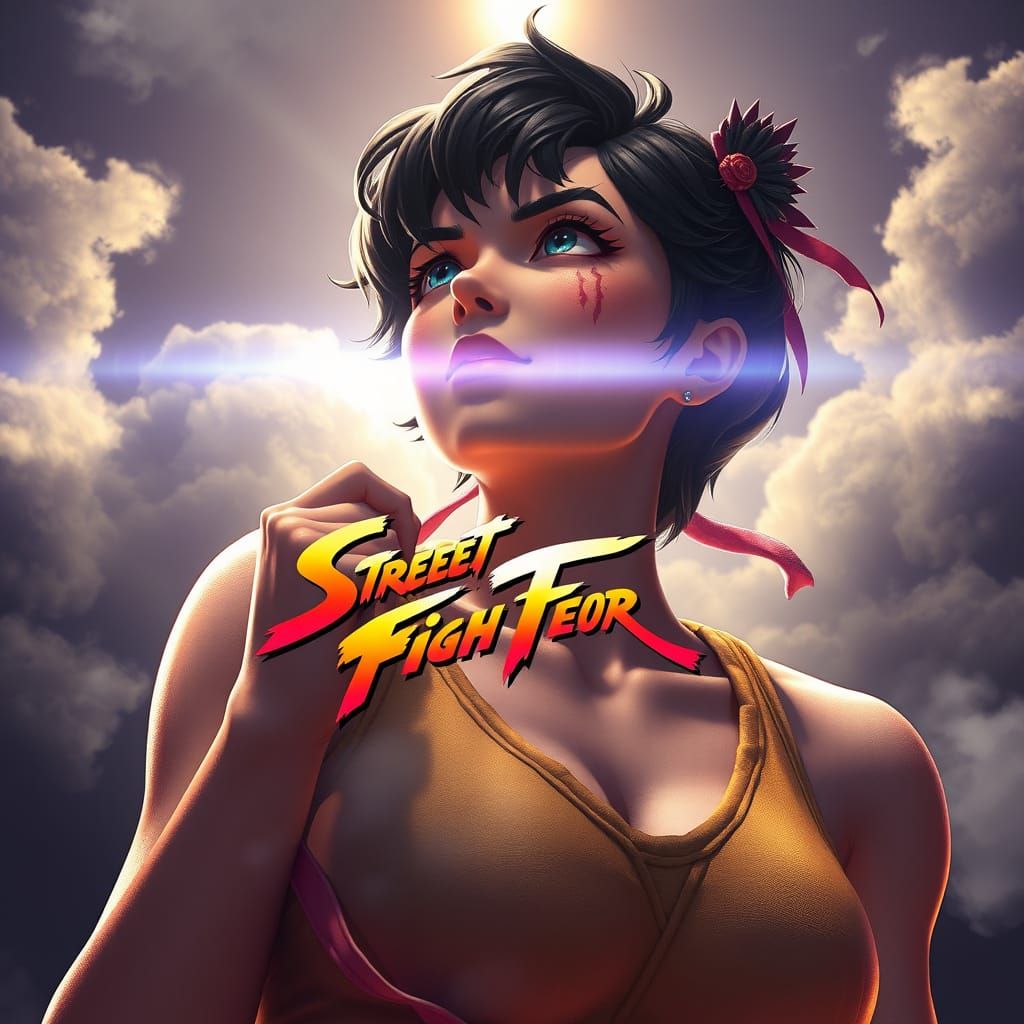 Sakura Kasugano in a Haunting Street Fighter Scene