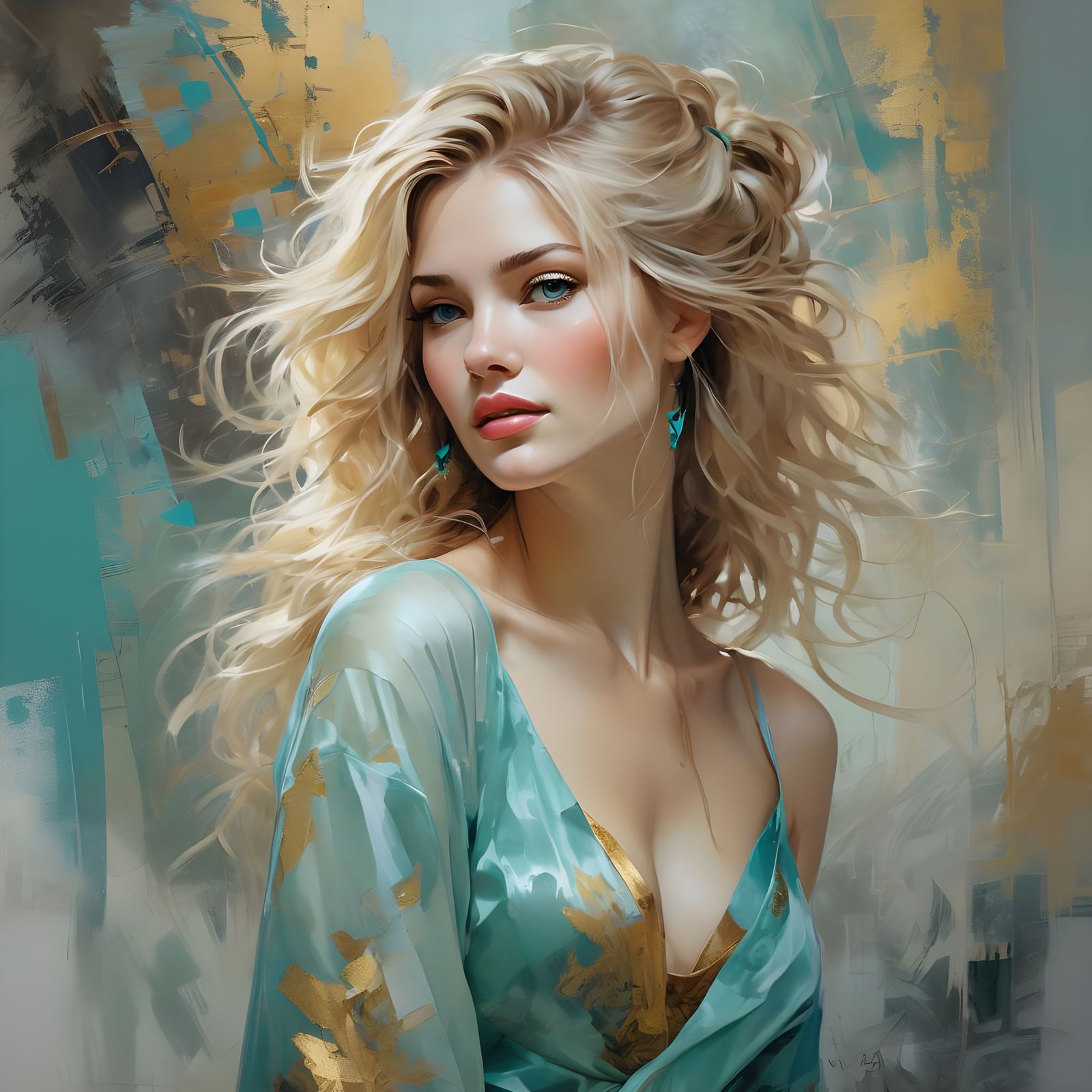 Sensual Allure in Soft Golden Light