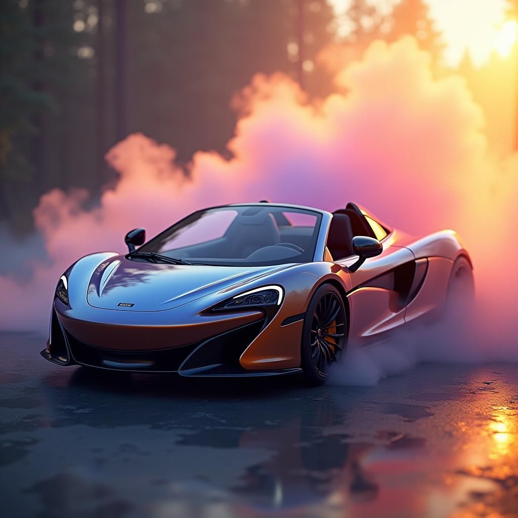 McLaren 765LT Spider in Ethereal Smoke Cloud