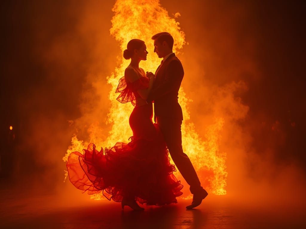 Flamenco Flames: A Dance of Fire