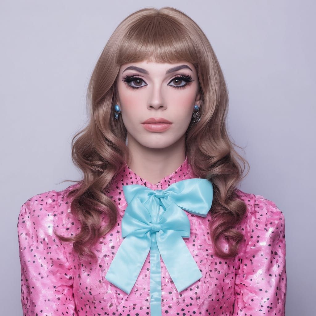 Striking Portrait of a Person in Crossdresser Style