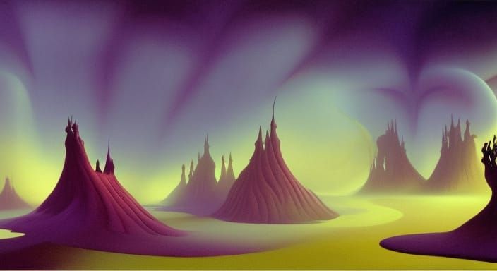 Mystical Dreamscape with Dynamic Lighting