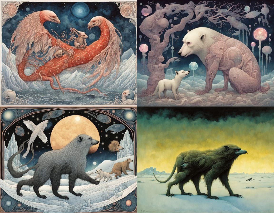 Surreal Icelandic Homunculus Reborn from Bad Anatomy