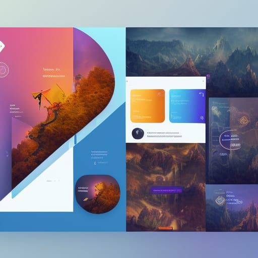 Modern UI Design with Detailed Matte Painting