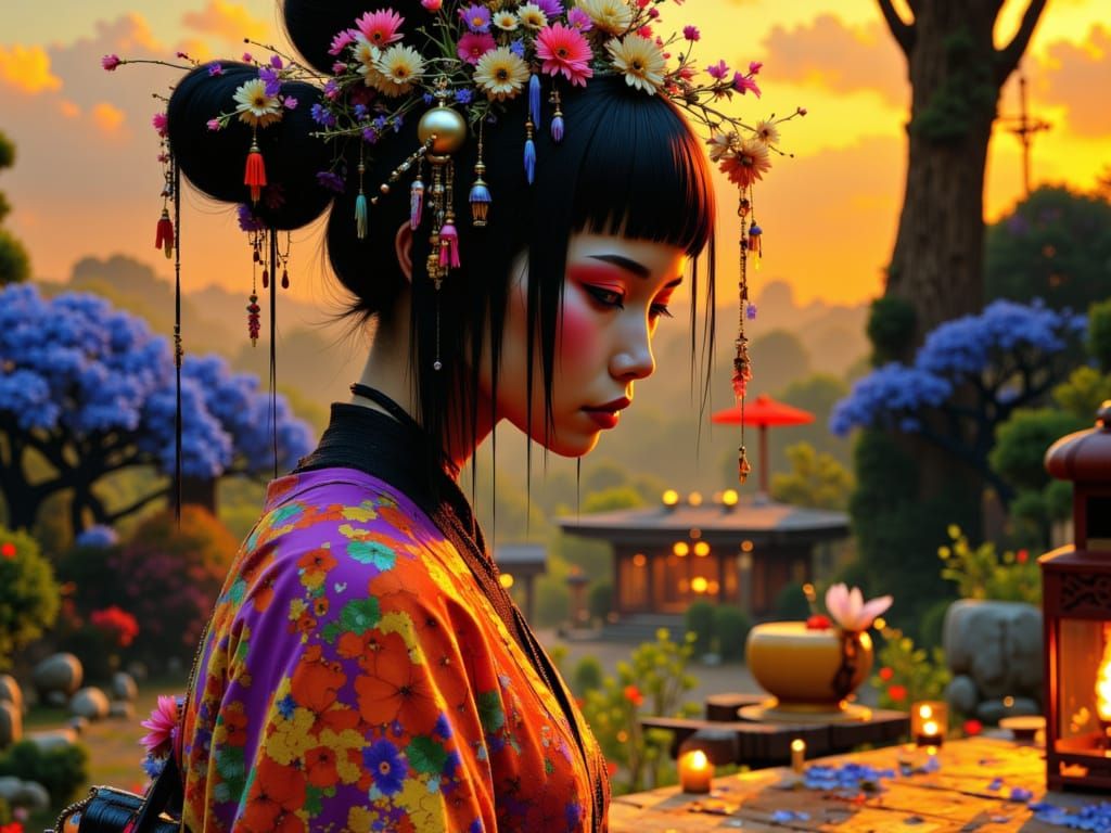 Dichen Lachman as Wynona Ryder in Geisha Retirement Ceremony