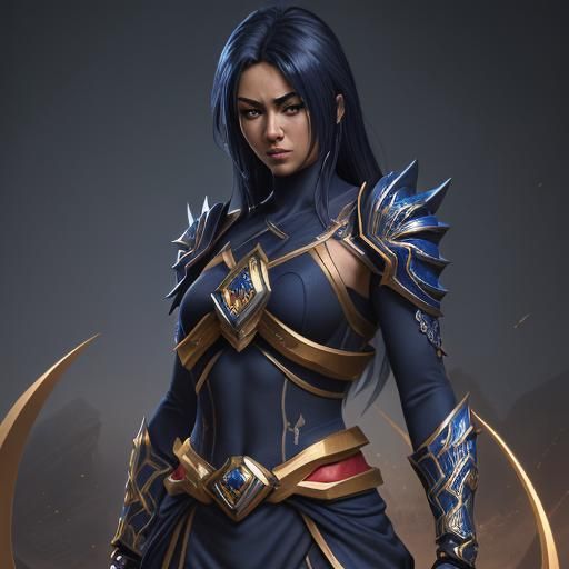 Indigo and Gold Jewel Ninja Power Ranger