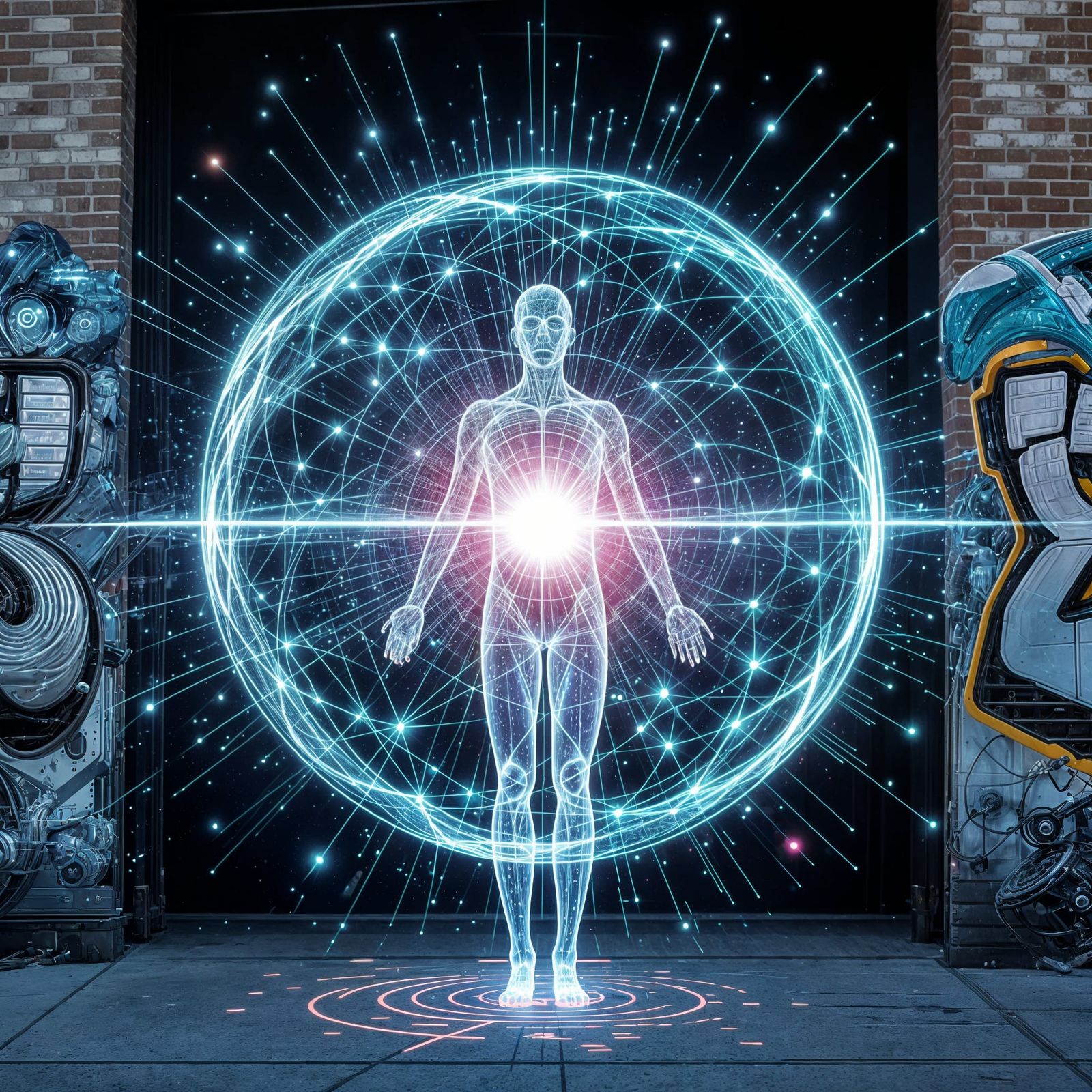 Biofield as Electromagnetic Toroid in Graffiti Art Style