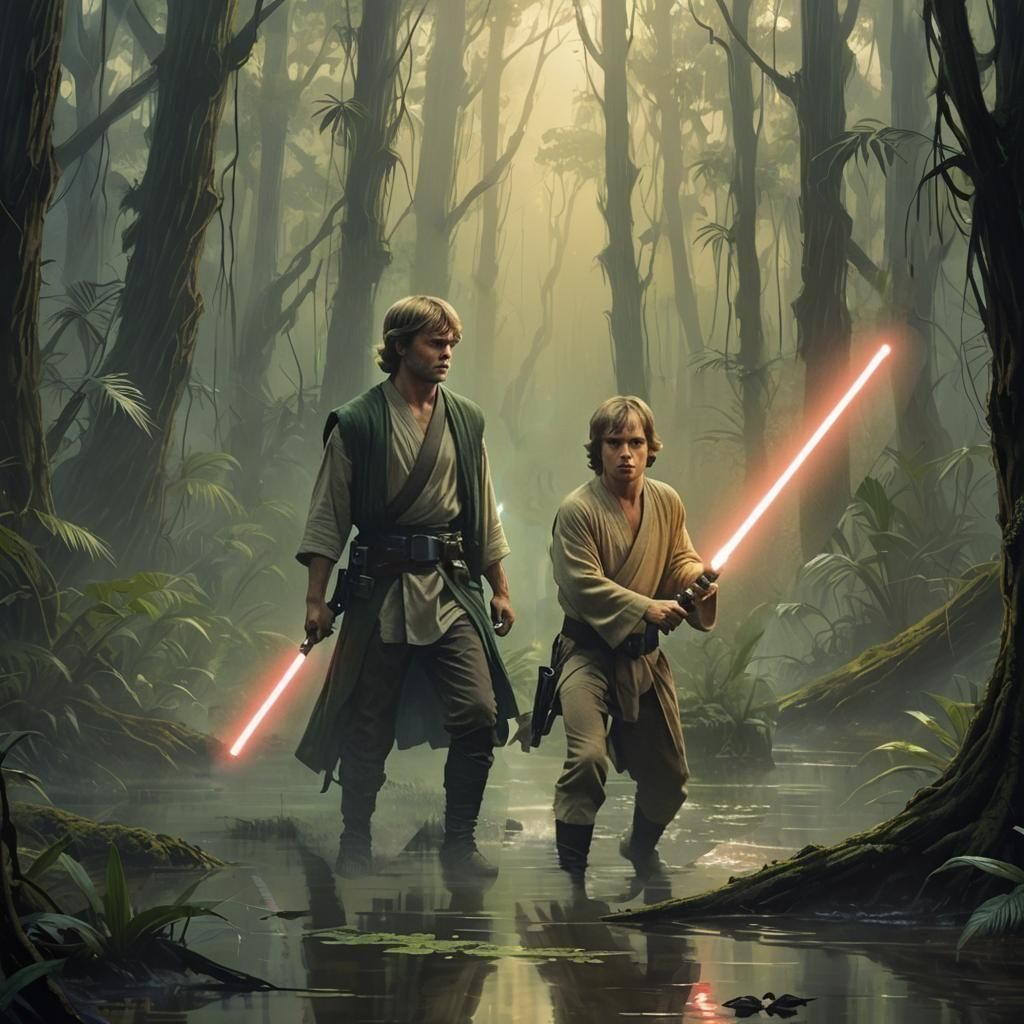 Luke Skywalker's Training on Dagobah