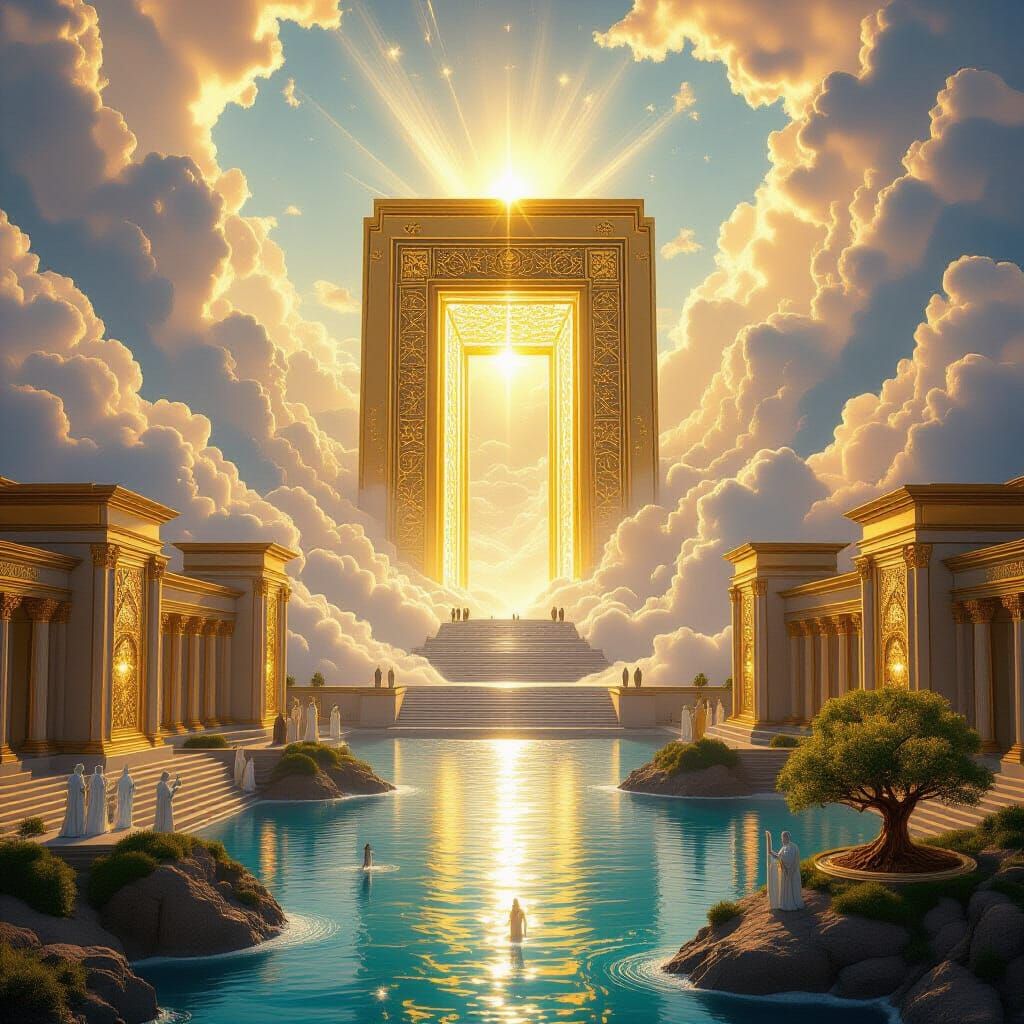 New Jerusalem Descending: Radiant City of Gold and Crystal