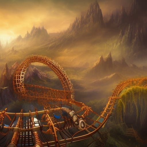 skeleton bone roller coaster