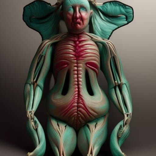 Cryptid Wax Sculpture Under Glass Dome