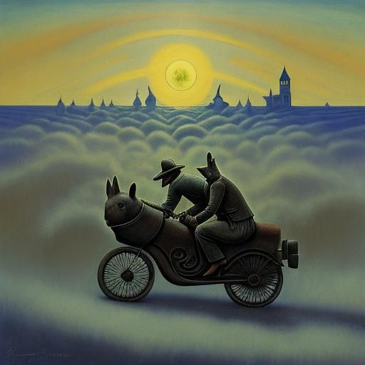 Rabbits Ride South: Dreamlike Shadow Play