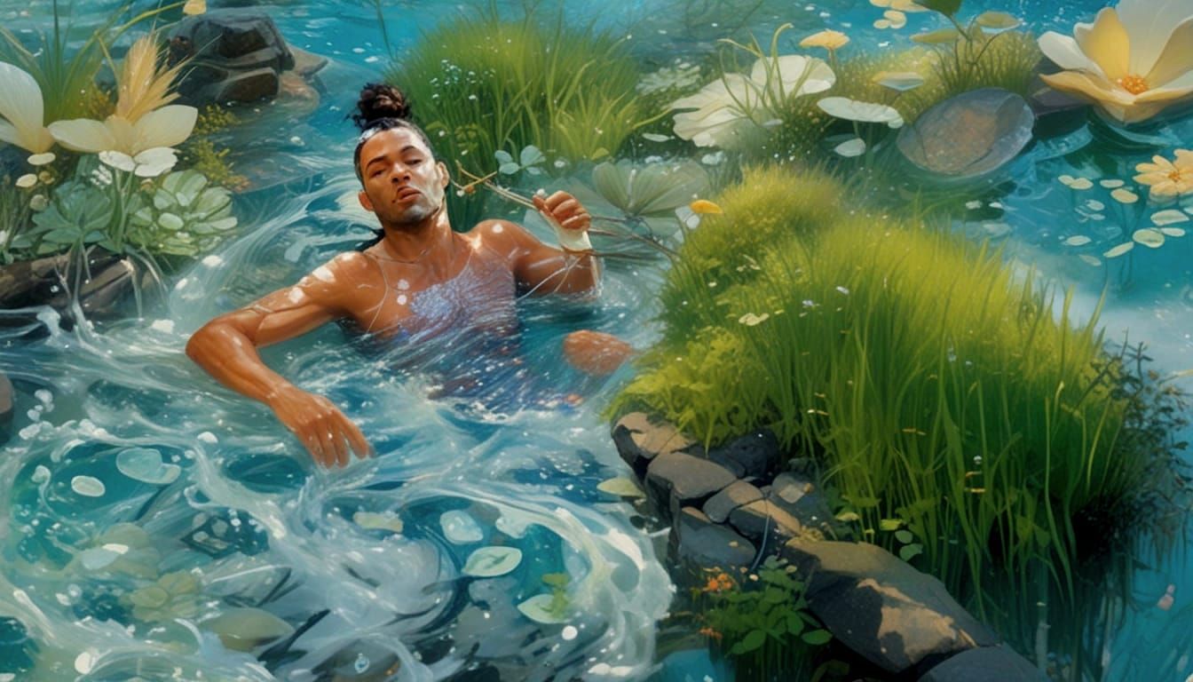 God Pan in Enchanted Forest Scene