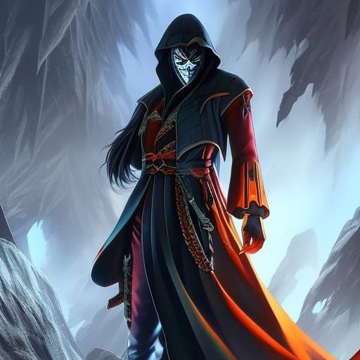 Terrifying Yokai Figure in Hyperrealistic Detail