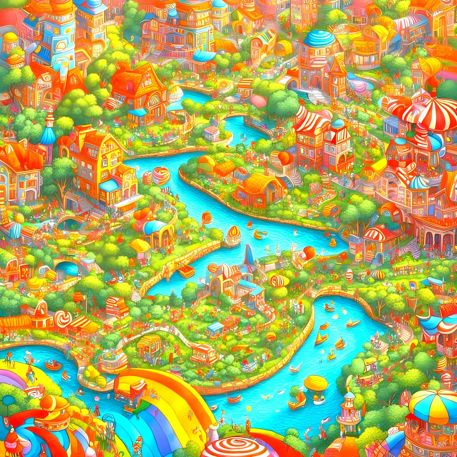 Vibrant Wally Hides in Whimsical Wonderland