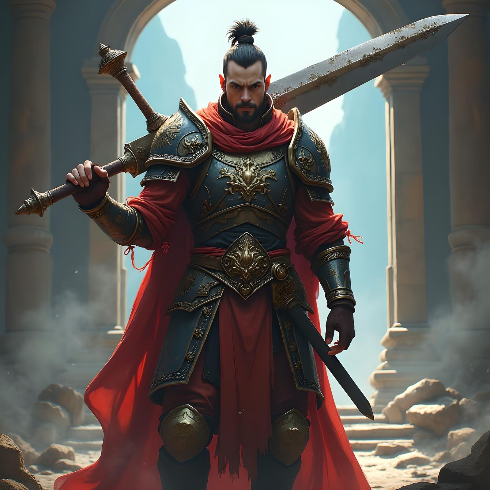 Epic Soul Calibur Character Concept Art