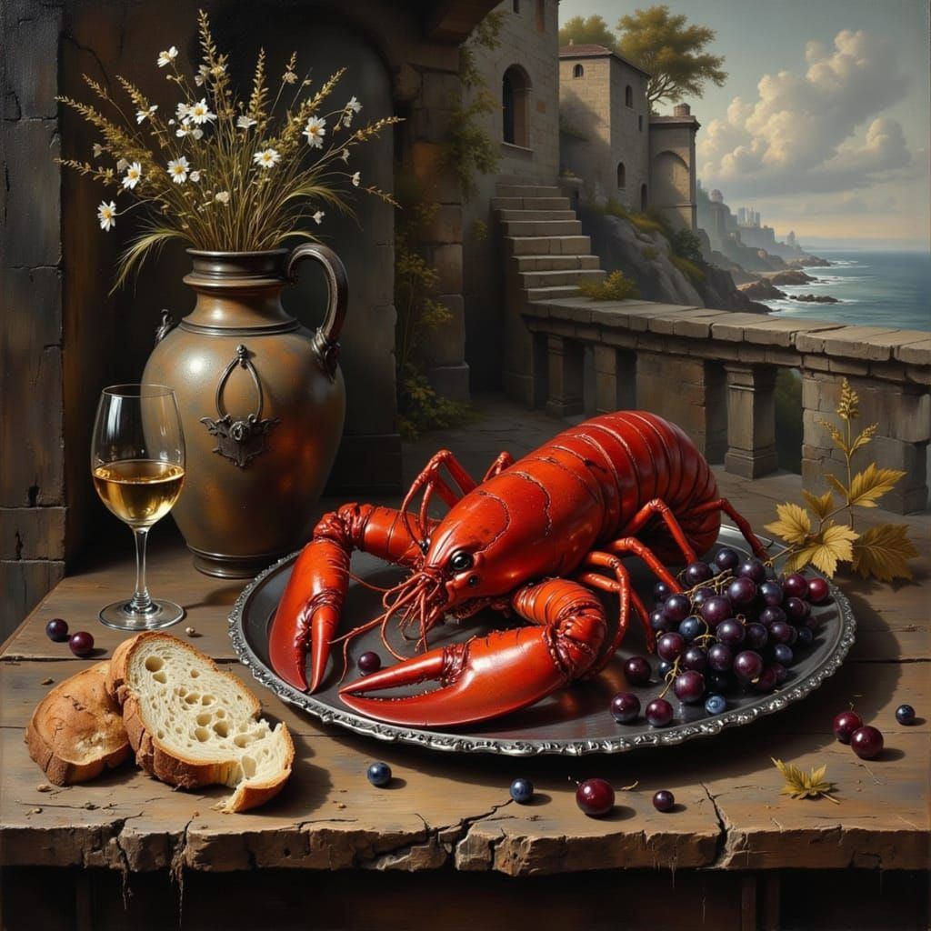 Dutch Masters Still Life Oil Painting