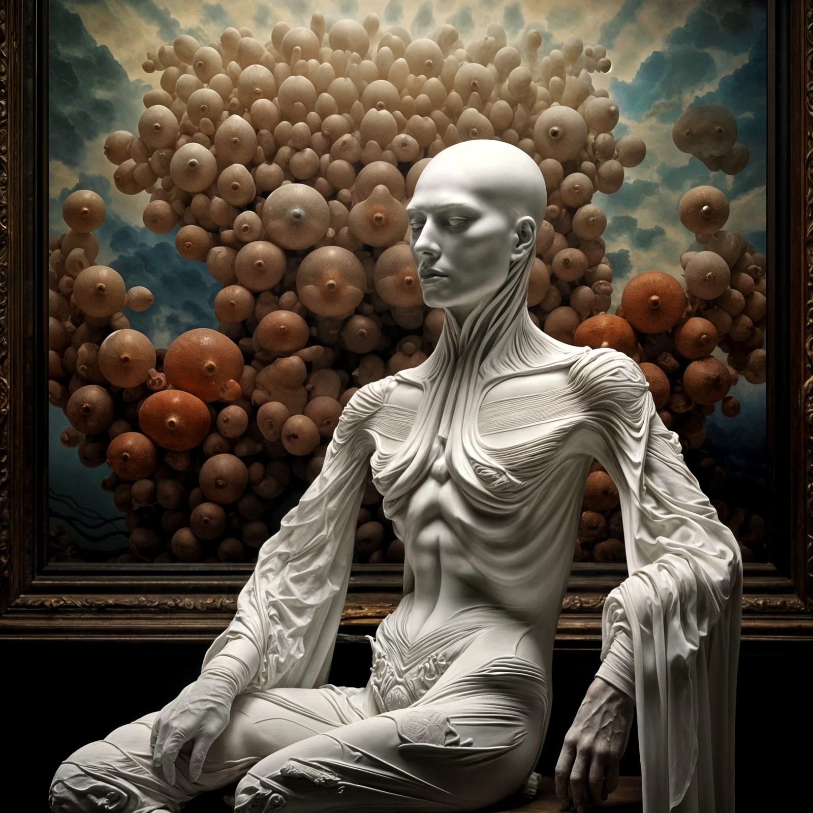 Surreal Portraits in White Laboratory: Magical Realism