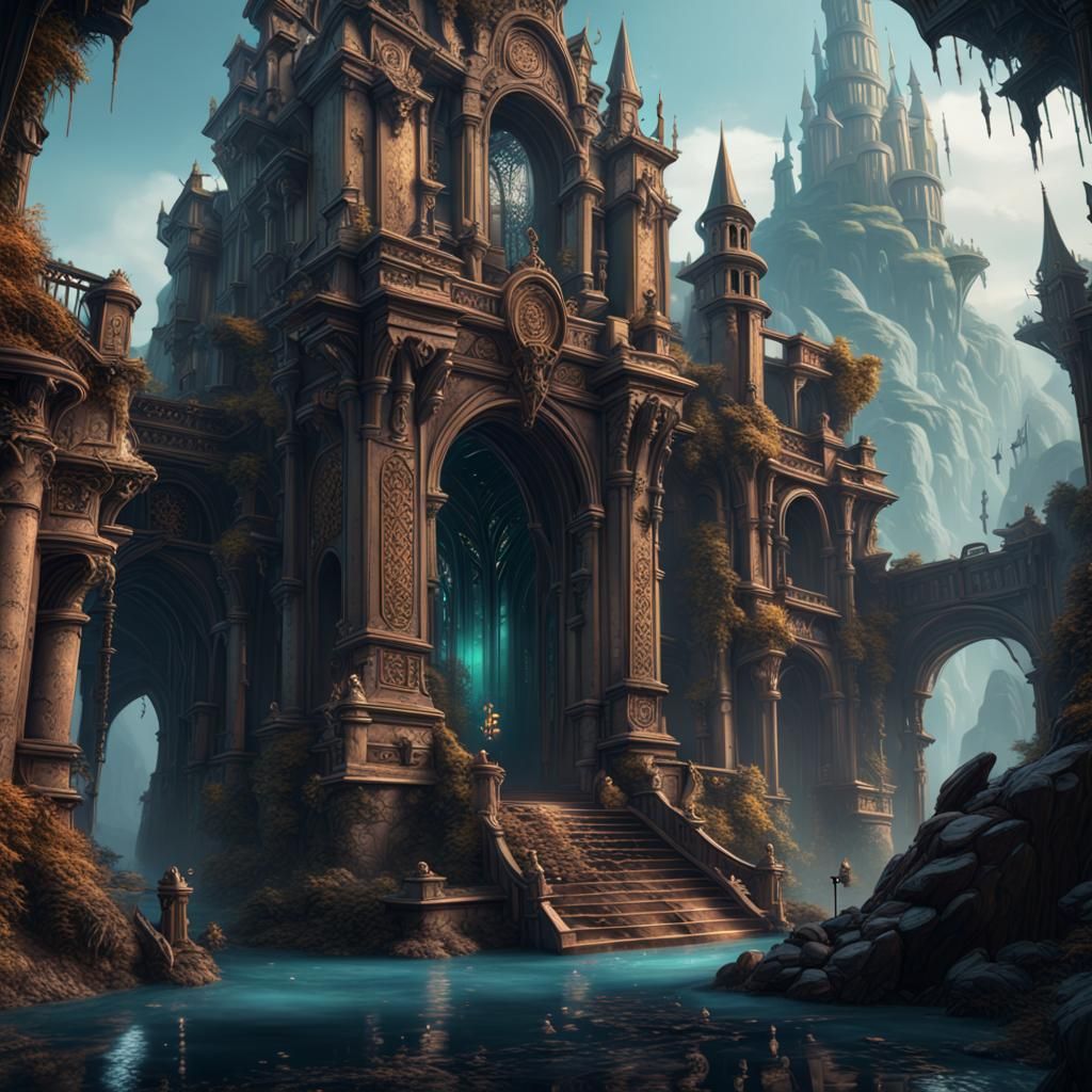 Fantastical Matte Painting: Impatiently Waiting in Deep Colo...