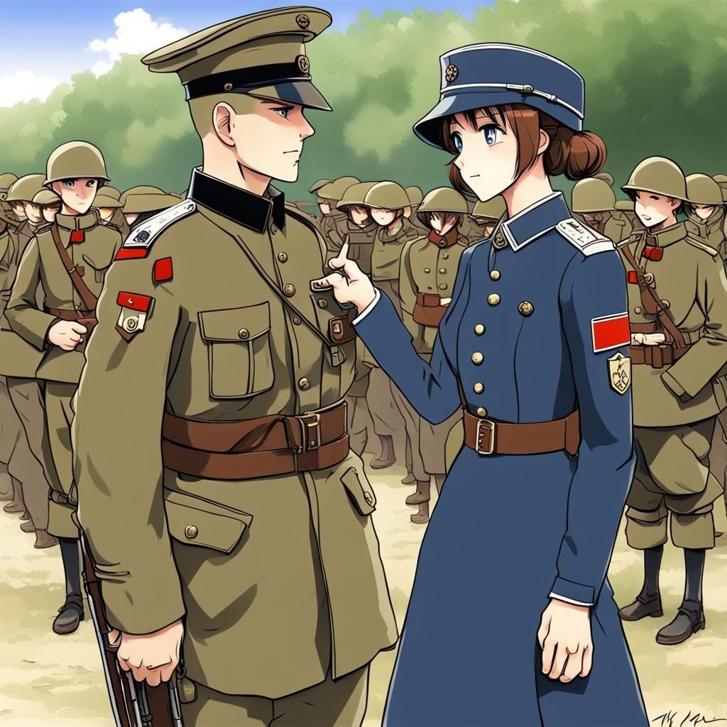 British Soldier Meets Anime German Soldier