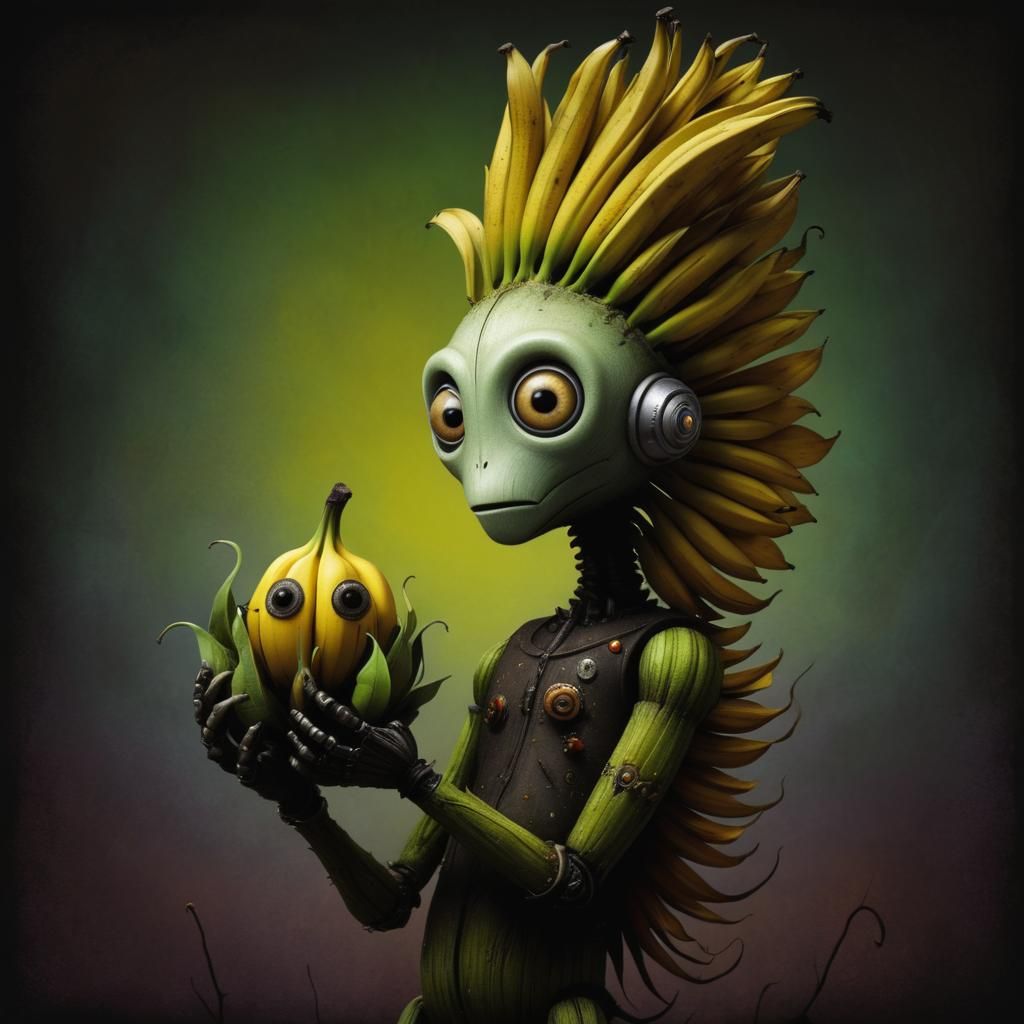 Surreal Hybrid Creature Inspired by Burton and Kehoe