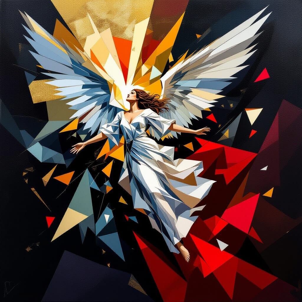 The Fall of Lucifer: A Cubist Interpretation