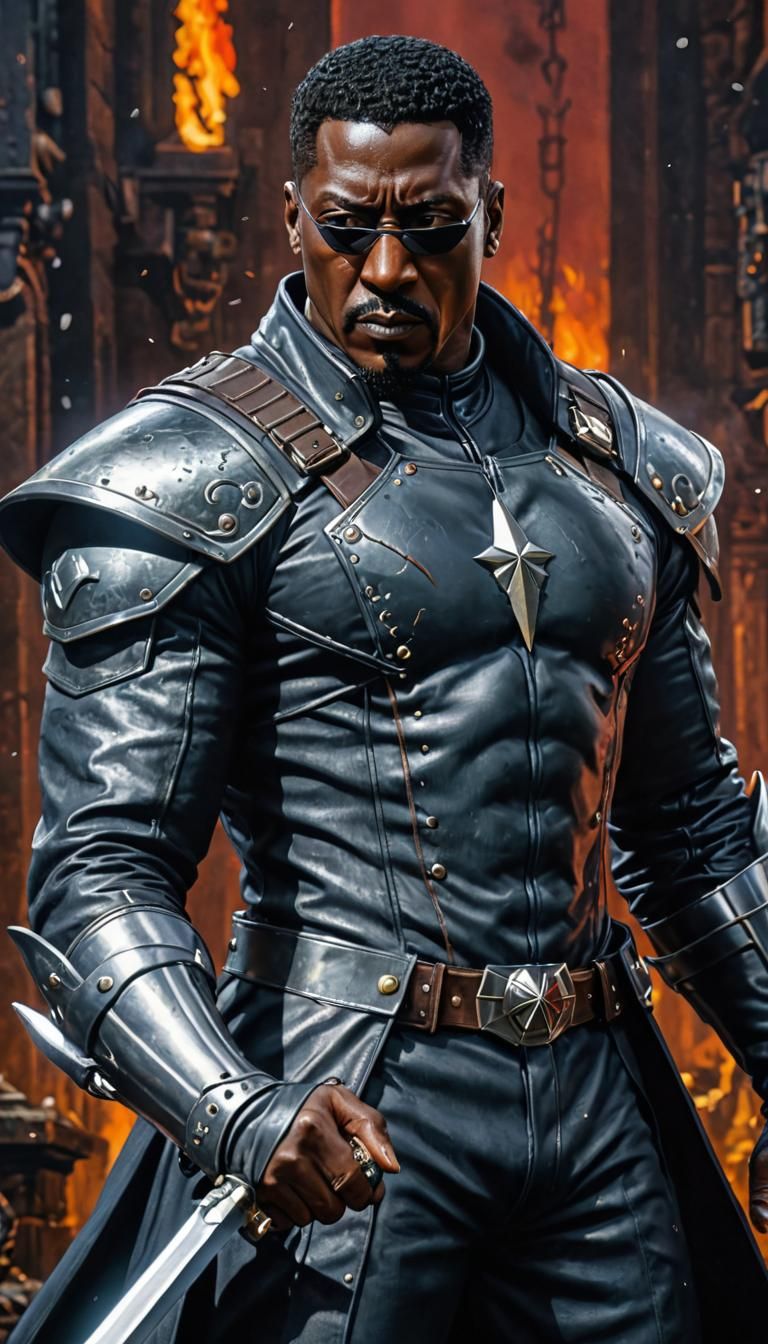 Blade Oil Painting in Ayami Kojima Style