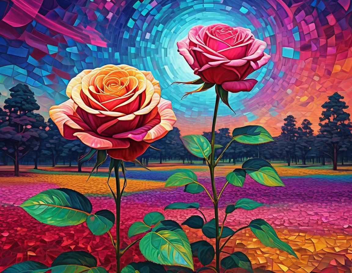 Octave in Fauvism and Retrofuturism Style