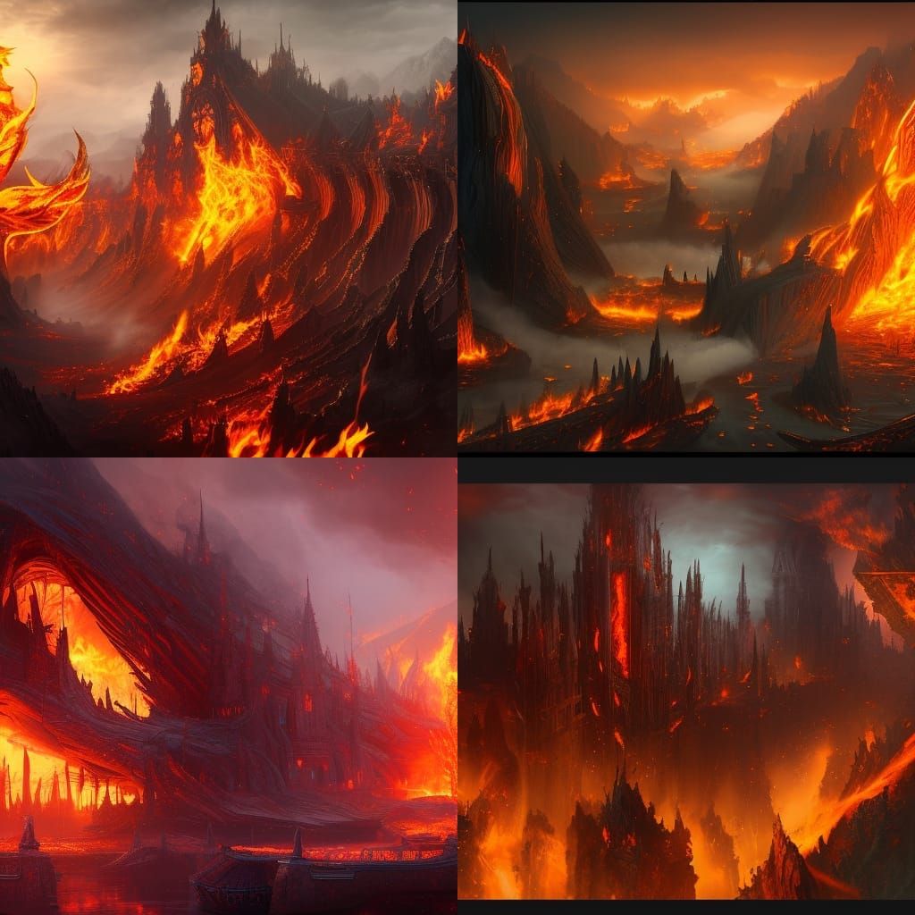 Fantastical Matte Painting with Intricate Details