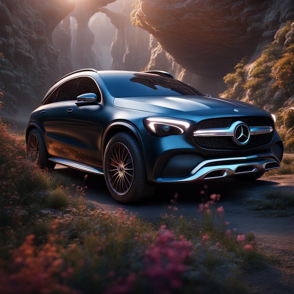 AI Engine for Mercedes: Detailed Matte Painting
