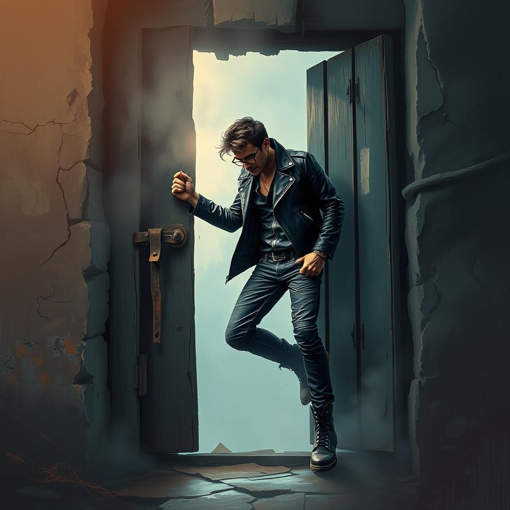 Urban Explorer Rips Through Ancient Doorway in Grungy Futuri...