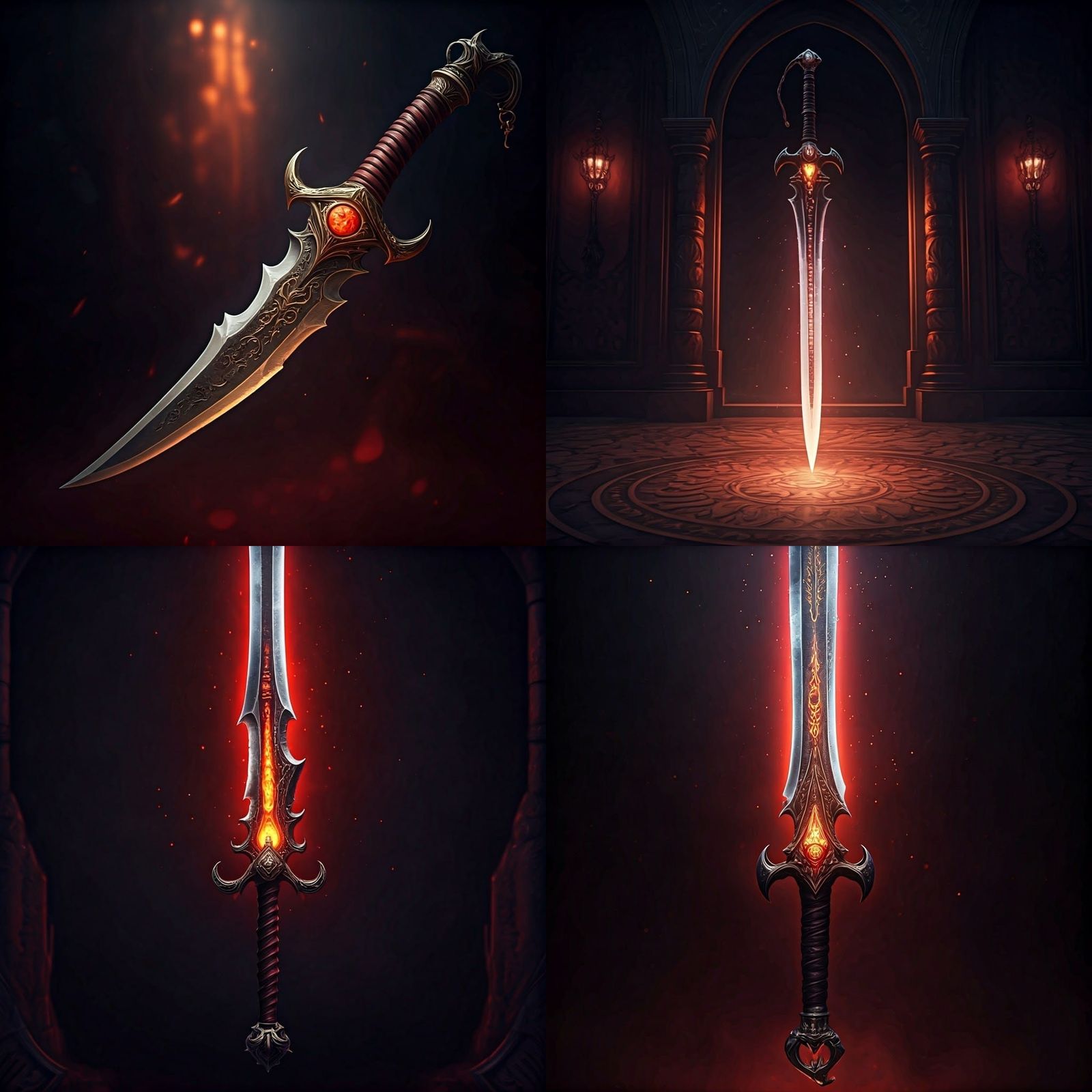 Epic Dark Fantasy Saber as Family Heirloom