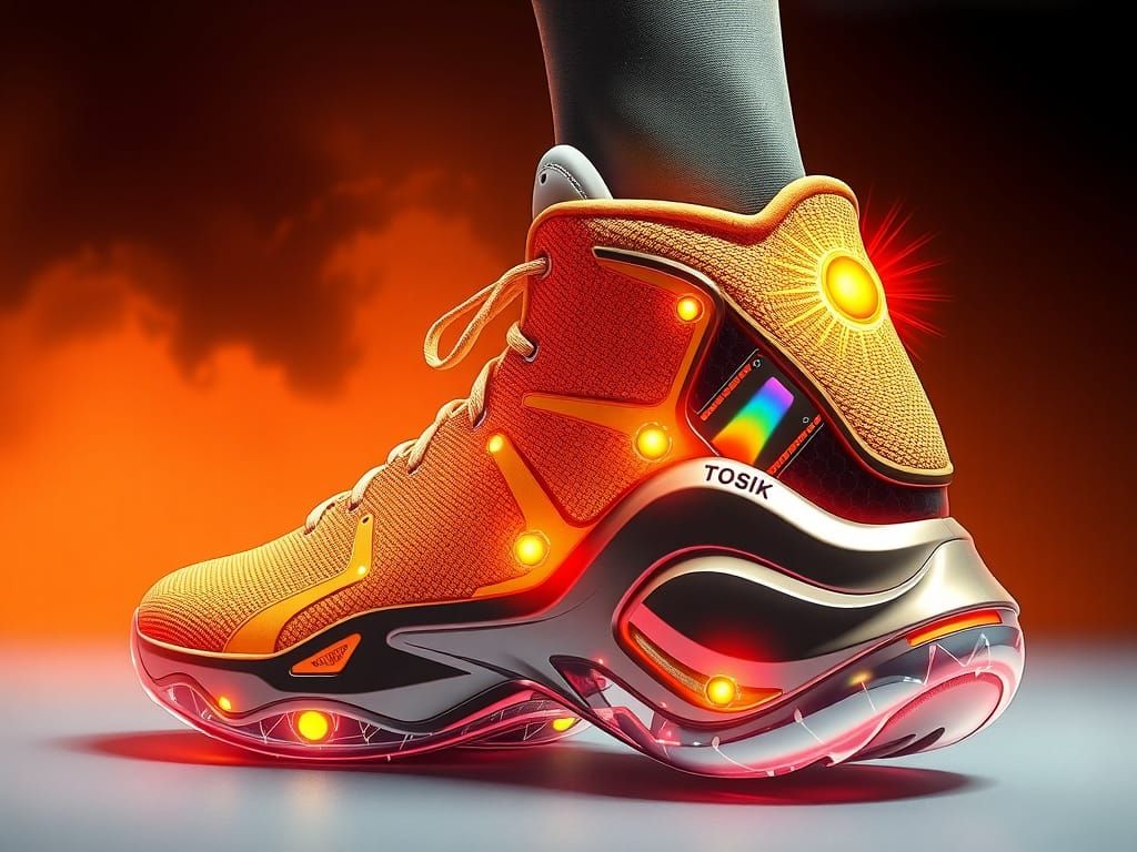 Futuristic Basketball Shoe Design Inspired by Celestial Sun ...