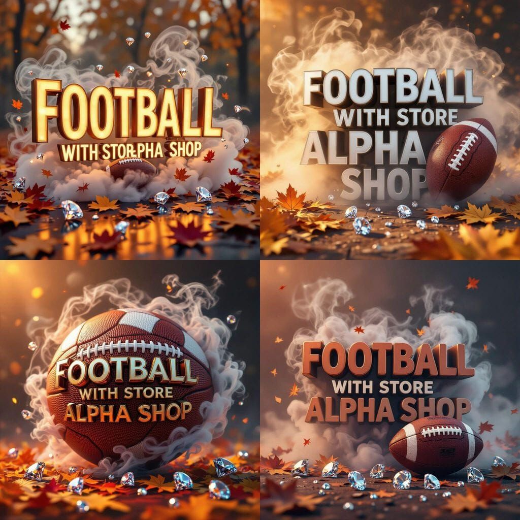Football Smoke & Diamonds with Autumn Vibes