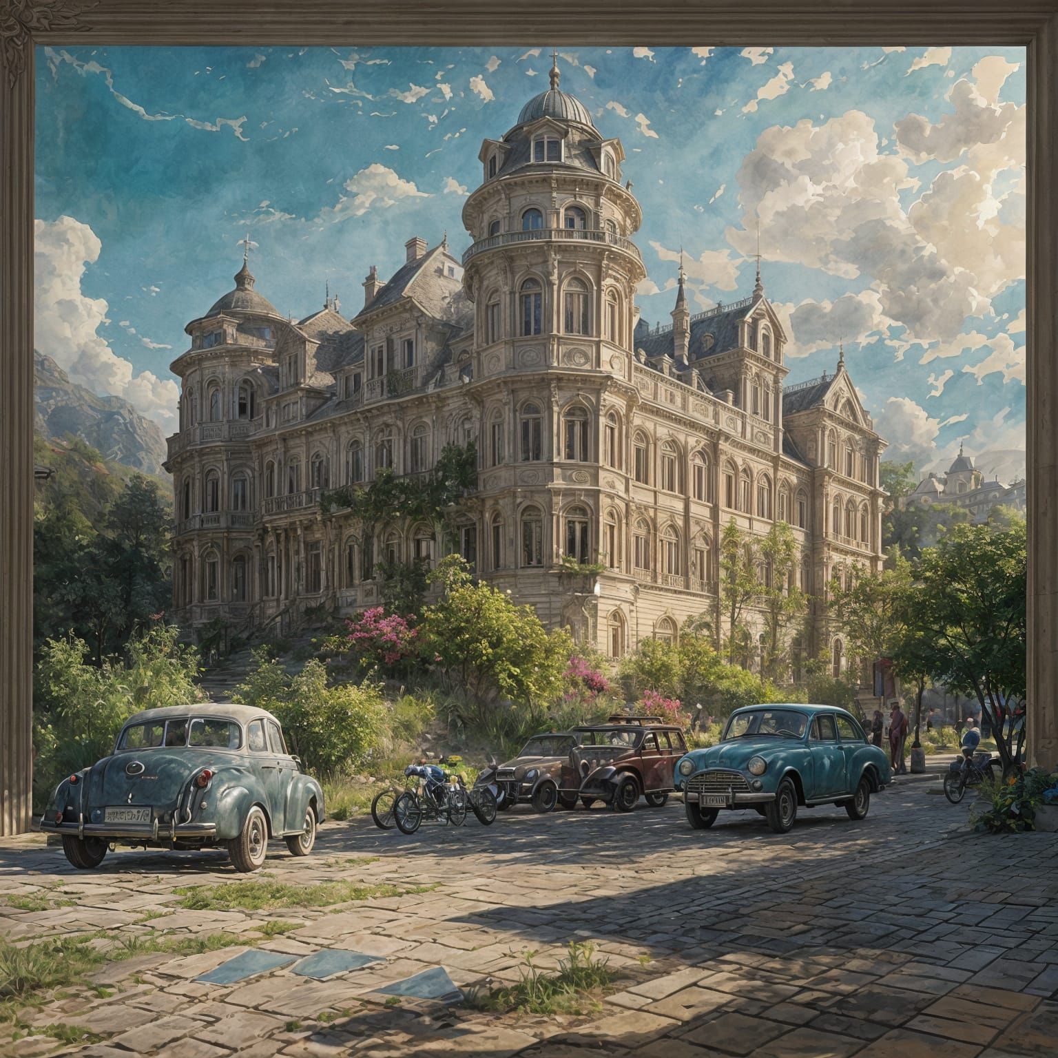 Epic Impressionist Masterpiece with Thick Brush Strokes and ...