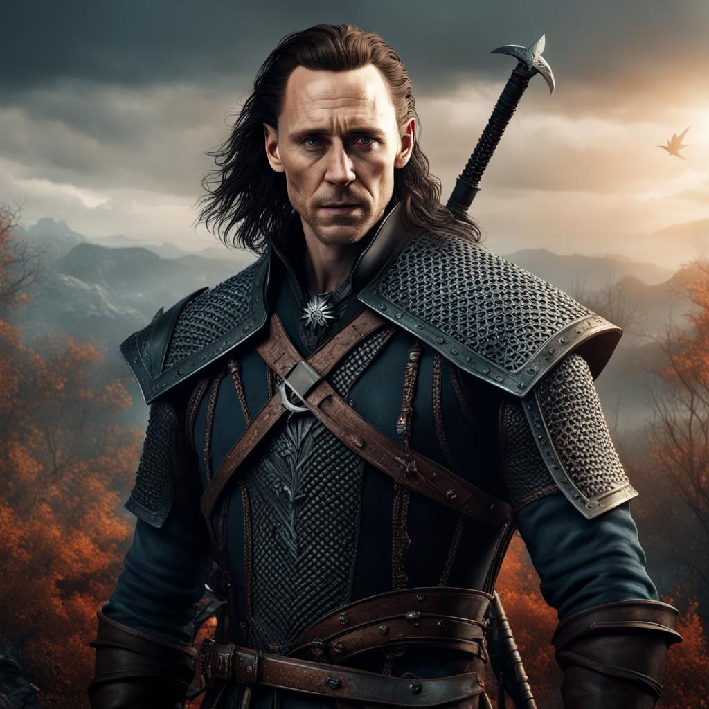 Tom Hiddleston as a Witcher: Fantasy Concept Art