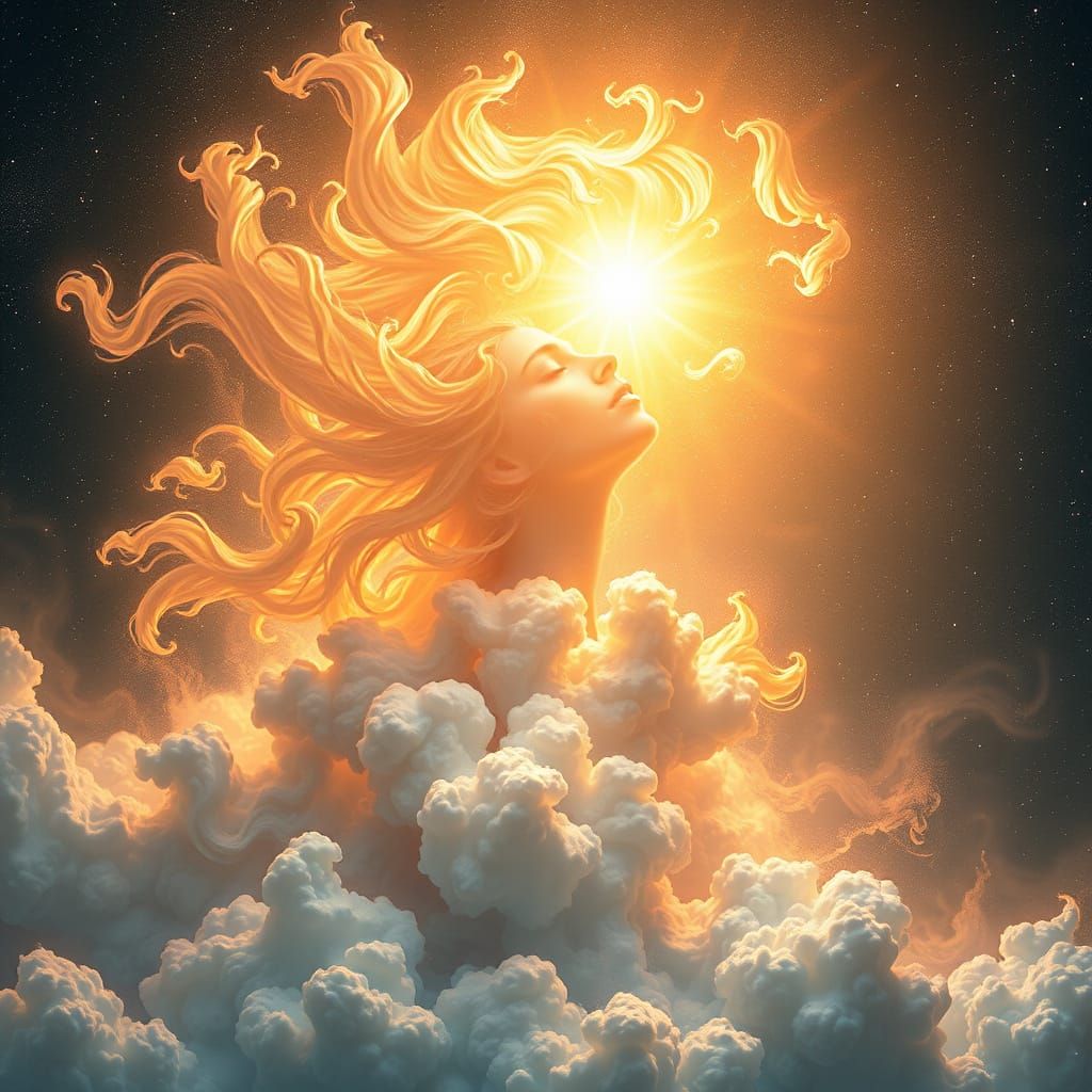 Luminous Being Rises to Hopeful Radiance