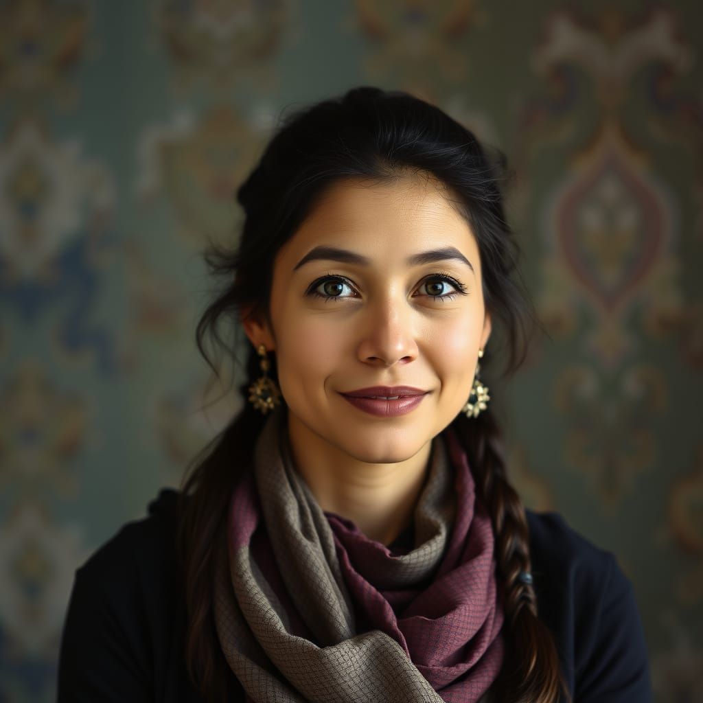 Elegant Woman in a Soft Focus Portrait
