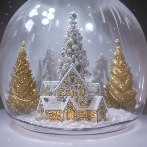 Enchanted Holiday Splendor: Fluorescent Christmas Tree with ...