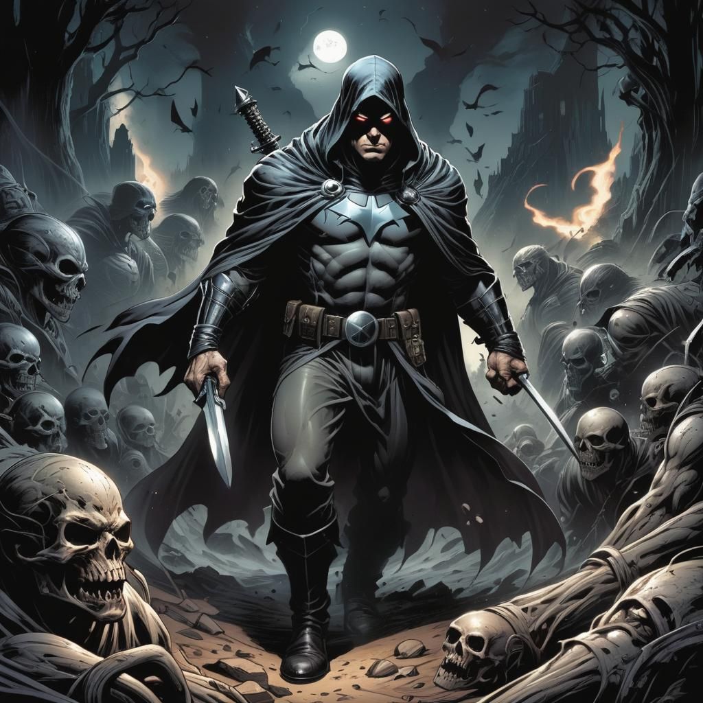 Grimdark Comic Book Art in Modern Style