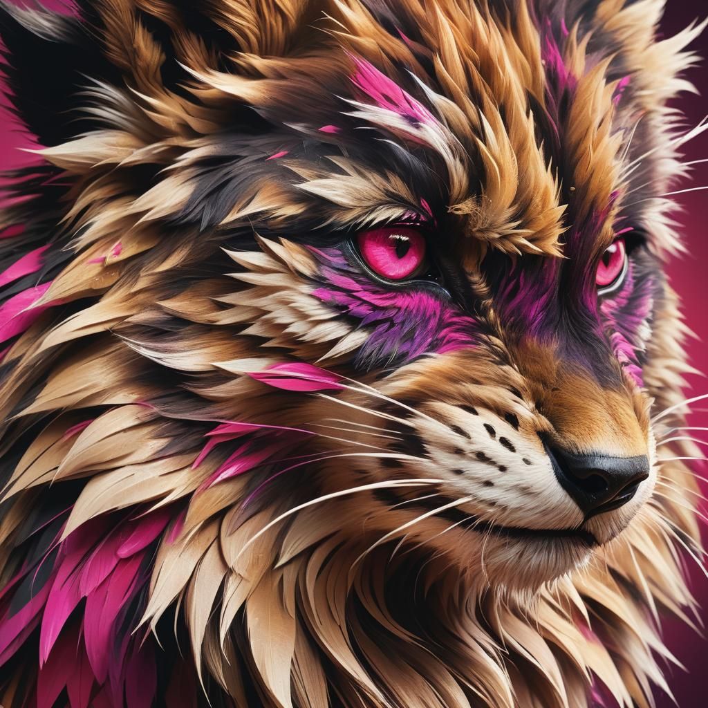 Detailed Bastemon Splash Art in Dark Fantasy Style