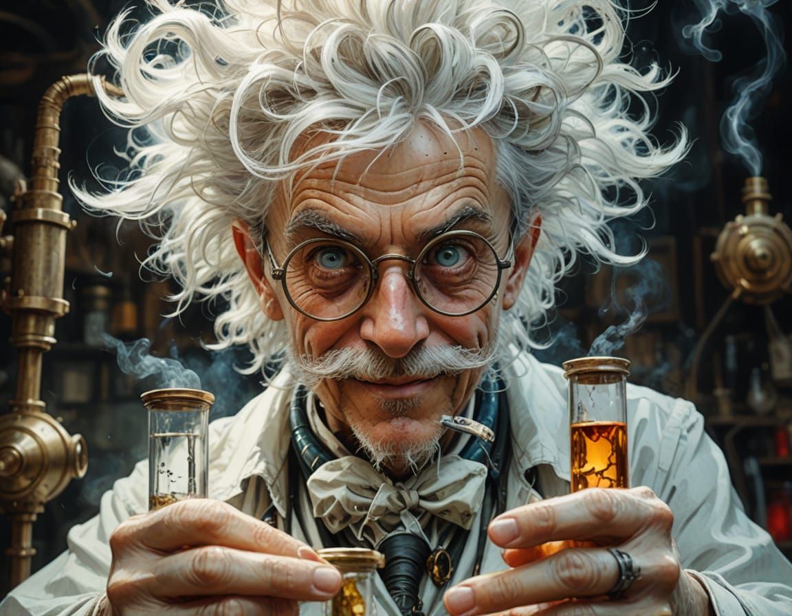 Steampunk Inventor in a Stunning Pose